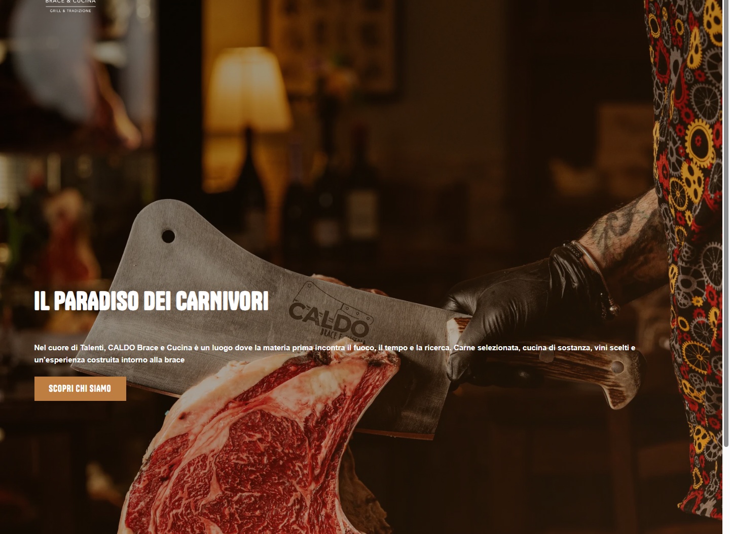 CALDO Brace e Cucina — Dare forma digitale al carattere del fuoco